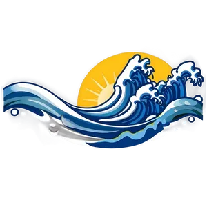 Blue Wave Icon Png 06262024 PNG image