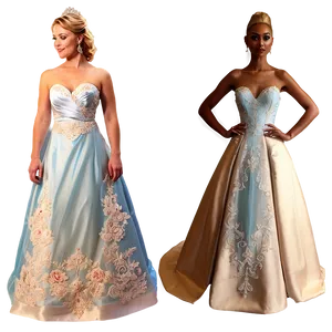 Blue Wedding Dresses PNG 23