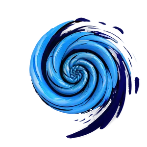 Blue Whirlpool Spiral PNG Gom
