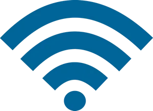 Blue Wi Fi Signal Icon PNG image