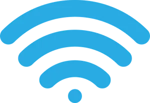 Blue Wi Fi Signal Icon PNG image