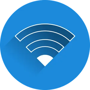 Blue Wi Fi Symbol Icon