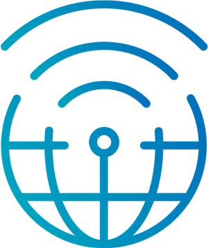 Blue Wifi Anchor Graphic