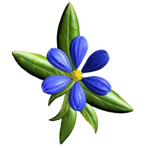 Blue Wildflower PNG 74