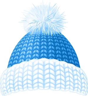 Blue Winter Beanie Hat