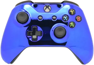 Blue Xbox One Controller PNG image