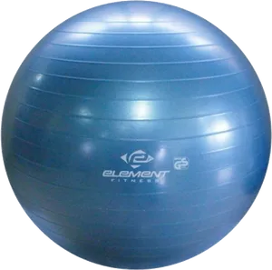 Blue Yoga Ball Fitness Equipment.jpg PNG image