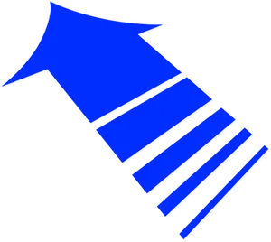 Blue3 D Arrow Graphic