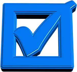 Blue3 D Check Mark