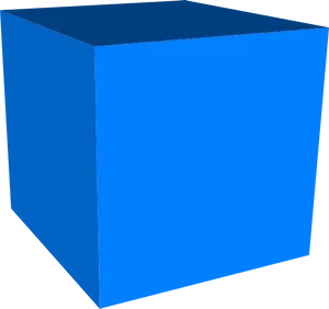 Blue3 D Cube Graphic PNG image