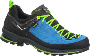 Blueand Black Trail Running Shoe PNG image