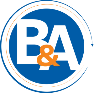 Blueand Orange B A Logo PNG image