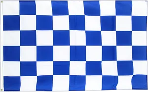 Blueand White Checkered Flag PNG image