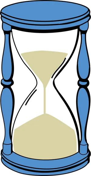 Blueand White Hourglass PNG image