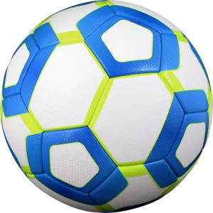 Blueand White Soccer Ball PNG image