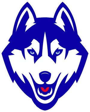 Blueand White Wolf Logo PNG image