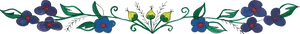 Blueand Yellow Floral Border Design