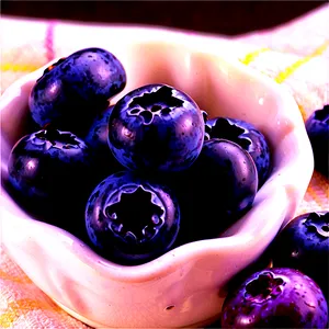 Blueberries And Cream PNG 05242024