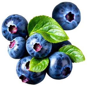 Blueberries In Nature PNG 05242024