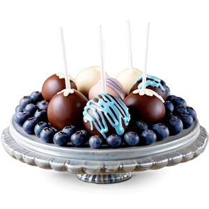 Blueberry Cake Pops Png Wwt74 PNG image