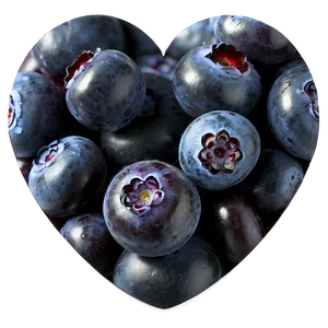 Blueberry Heart Emoji PNG Nft33 PNG