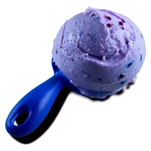 Blueberry Ice Cream Scoop PNG Tji