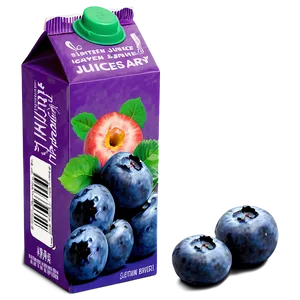 Blueberry Juice Box PNG 06132024