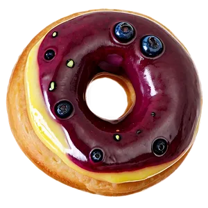 Blueberry Lemon Donut PNG 35 PNG