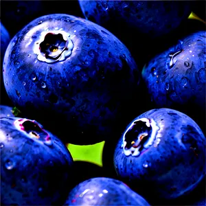 Blueberry Macro PNG Deq PNG