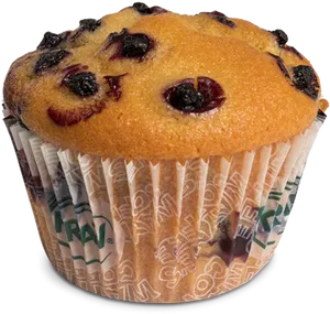 Blueberry Muffin Closeup PNG image