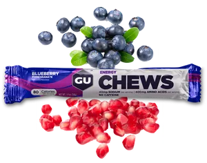 Blueberry Pomegranate Energy Chews Packaging PNG image