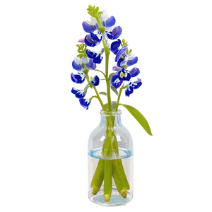 Bluebonnet In A Vase Png Klw PNG image