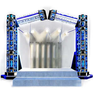 Blues Concert Stage Setting Png Ogc PNG image