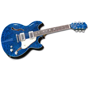 Blues Guitar Contour Png 06272024 PNG image