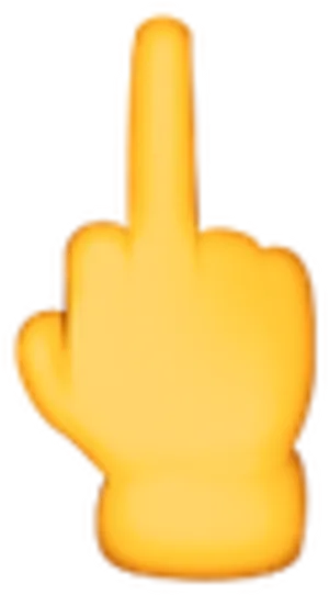 Blurred Middle Finger Emoji PNG image