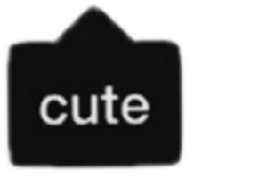 Blurry Cute Sign PNG image