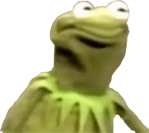 Blurry Kermit Meme PNG image