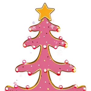 Blush Pink Christmas Tree PNG 06122024