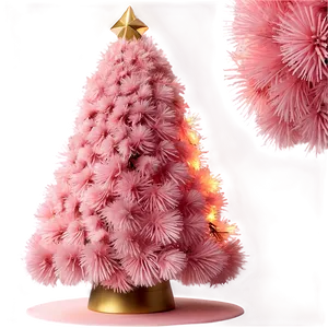 Blush Pink Christmas Tree PNG 18