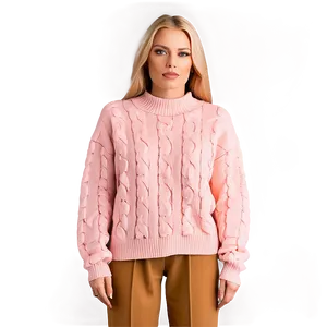 Blush Pink Sweater PNG 06292024