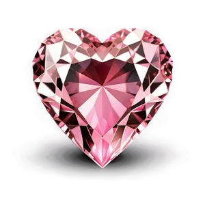 Blushing Pink Diamond Heart Png Wrr94 PNG image