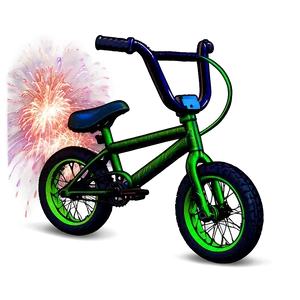 Bmx Bike On Firework Background Png 44 PNG image