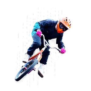 Bmx Bike Splash Art Png 06282024 PNG image