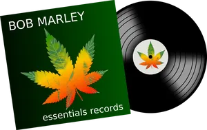 Bob Marley Vinyl Record Cover PNG image