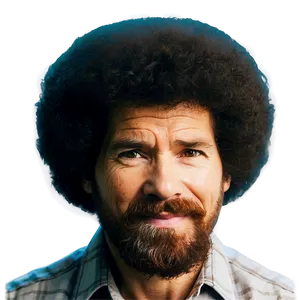 Bob Ross Afro Hair Png 48 PNG image