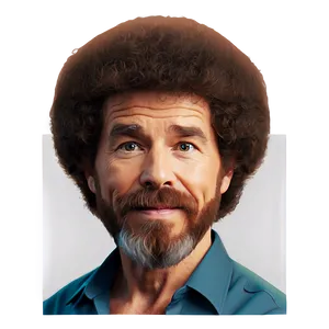 Bob Ross Hair Emoji Png 06282024 PNG image