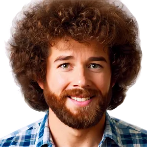 Bob Ross Hair Emoji Png 06282024 PNG image