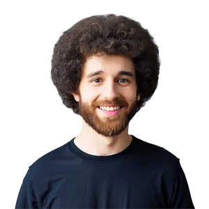Bob Ross Hair For Animation PNG Sem