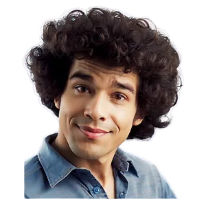 Bob Ross Hair For Cosplay Png 06282024 PNG image