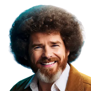 Bob Ross Hair For Social Media PNG Skp14